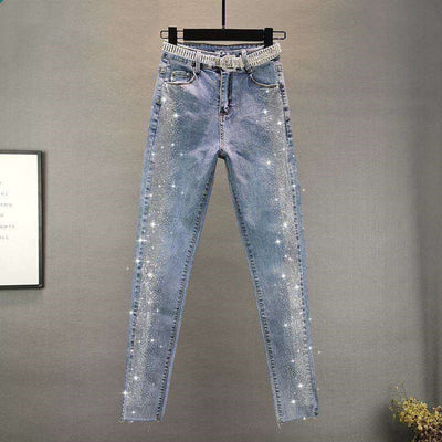 Jeans Stretch Ajustados con Brillantes Decorativos - Image 11