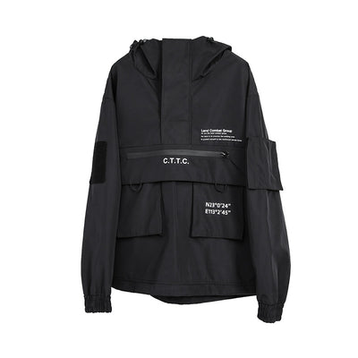 Chaqueta Táctica Impermeable y Resistente al Viento con Capucha y Múltiples Bolsillos - Image 8