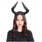 Diadema con Cuernos Negros Simulados para Fiestas de Halloween y Disfraces