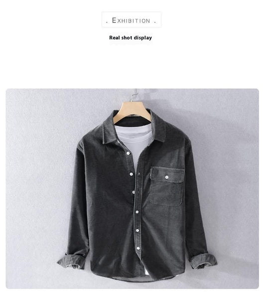 Camisa Suelta de Manga Larga para Hombre - Image 13
