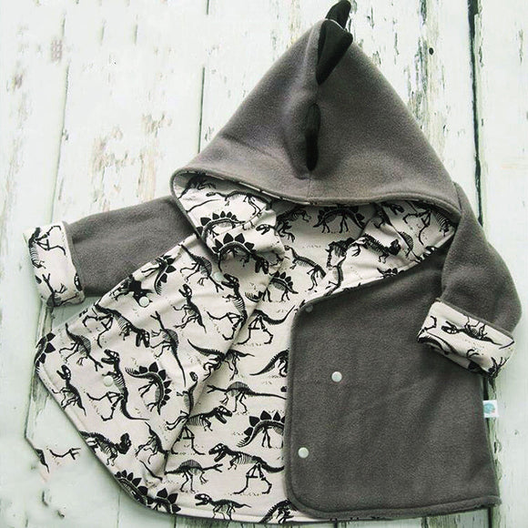 Chamarra Hoodie Dinosaurio para Niños - Manga Larga