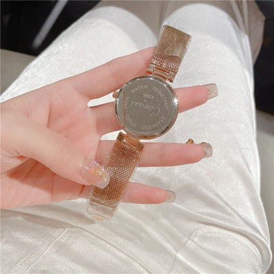Reloj de Cuarzo Resistente al Agua con Malla Cielo Estrellado - Image 19