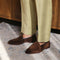 Zapatos Hombre Estilo Británico Ante con Punta Cuadrada