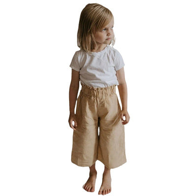 Pantalón Ancho de Lino y Algodón con Cintura Elástica - Image 5