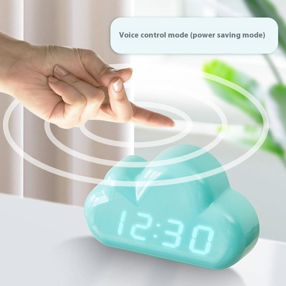 Reloj Despertador LED Inteligente con Control de Voz y Calendario