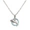 Dongguan jewelry manufacturer direct selling romantic Dolphin Necklace personality Korean tide female Copper Pendant simple fashion necklace Plateado