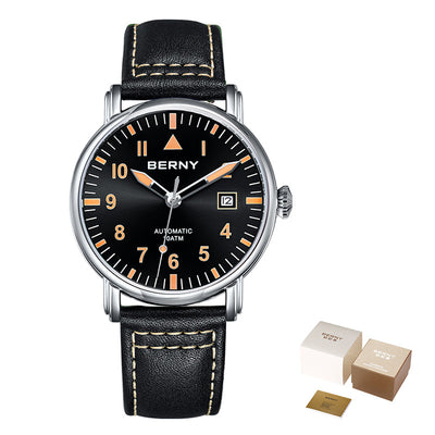 Reloj Mecánico Impermeable con Correa y Esfera Luminosa - Image 3