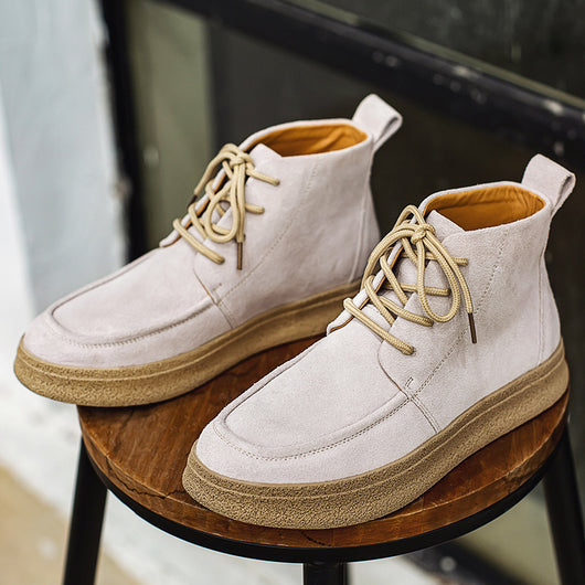 Botas Retro de Trabajo para Hombre - Zapatos Altos Casuales Otoño Invierno - Image 9