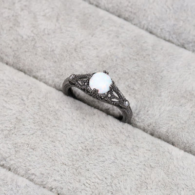 Anillo de Plata con Baño Negro - Diseño Personalizado - Image 8
