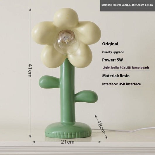 Lámpara de Mesa Floral Personalizada con Diseño Moderno - Image 6