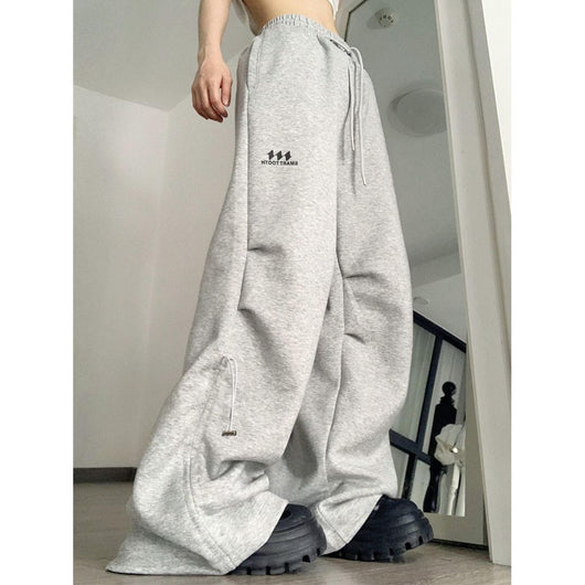 Pantalones Anchos con Cordón y Volantes - Diseño Casual Chic de Moda Urbana - Image 7