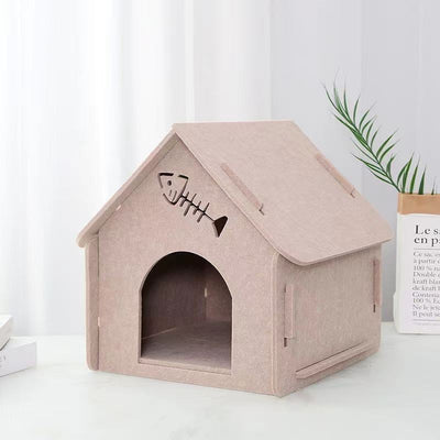 Cama Felpa para Gatos Cuatro Estaciones Desmontable y Lavable - Image 7