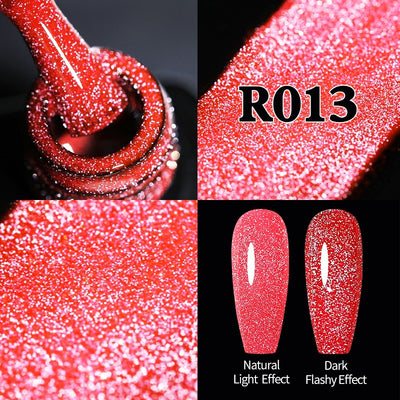 Esmalte de Uñas Gel Rojo Navideño con Brillo Reflectante UV - Image 6