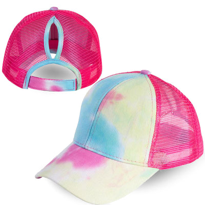 Gorra de Béisbol Tie-Dye con Cola de Caballo - Image 16