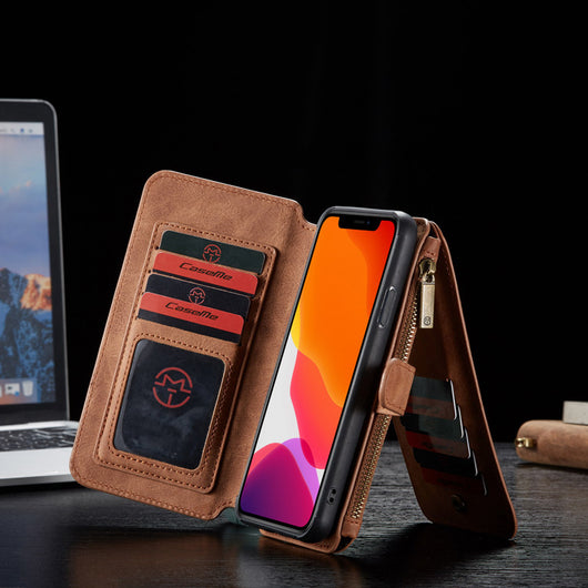 Funda Cartera Samsung S8/S8+ Cuero Vintage con Compartimientos y Cierre - Image 6