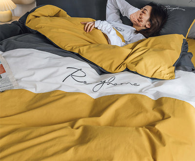 Juego de Sábanas de Algodón Lavado para Cama Doble con Funda Nórdica - Image 7