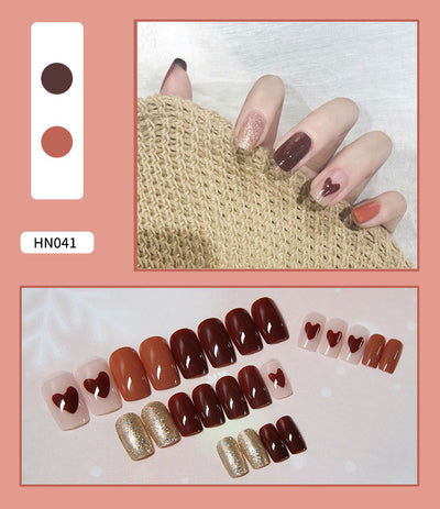 Uñas Postizas Decoradas Adhesivas - Diseño Profesional Listo para Usar - Image 56