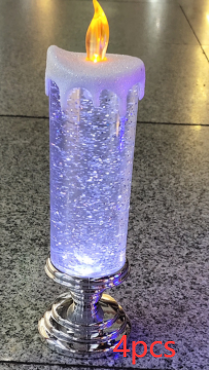 Vela LED Recargable con Cambio de Color y Brillo Glitter - Decoración Resistente al Agua - Image 22