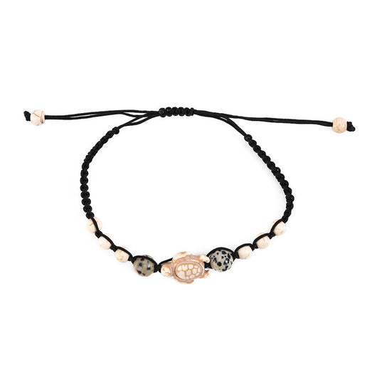 Pulsera Trenzada con Cuentas de Tortuga - Image 3