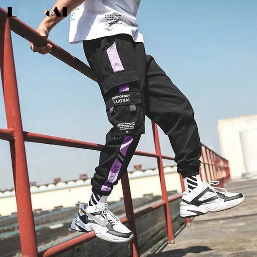 Pantalones cargo sueltos con cierres ajustables - Image 2
