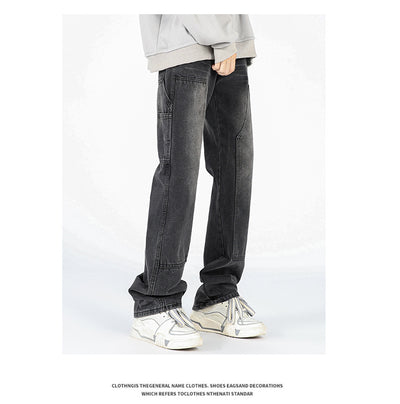 Jeans de Corte Acampanado Estilo Logging Americana para Hombre - Image 15