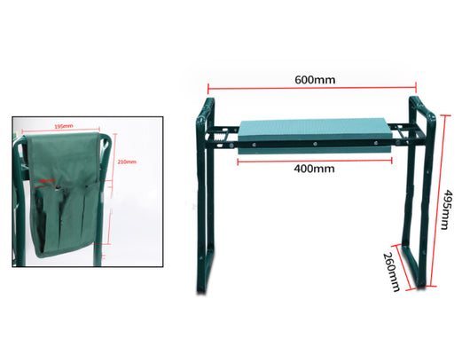 Silla Plegable de Jardín con Bolsa de Herramientas - Image 11
