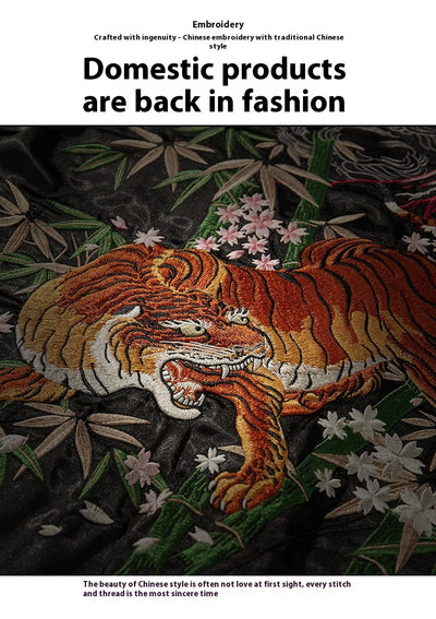 Chaqueta de Otoño Estilo Nacional Chino con Bordado Tiger Mountain - Image 14