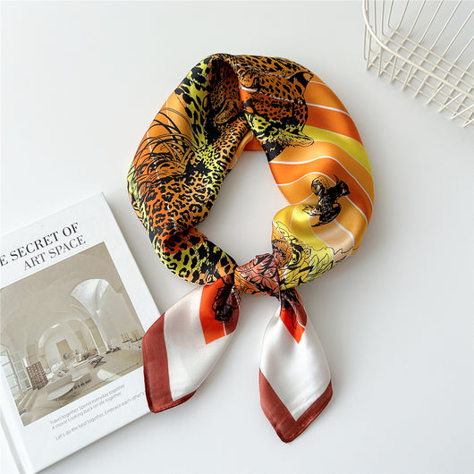 Pañuelo de Seda Cuadrado 70cm - Versátil para Primavera y Otoño - Image 19