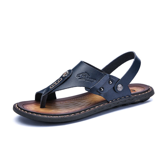 Sandalias de Cuero para Hombre Talla Grande con Diseño de Dos Dedos - Image 10