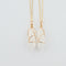 Geometric Hexagonal Column Quartz Necklace Pendant Natural Stone Bullet Crystal Blanco Dorado chain Q1PC