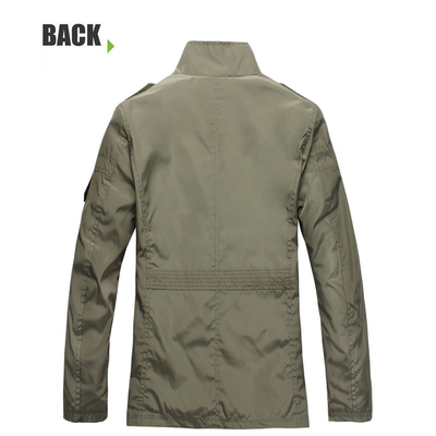 Chaqueta Casual con Cuello Mao para Hombre - Image 5