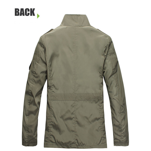 Chaqueta Casual con Cuello Mao para Hombre - Image 5
