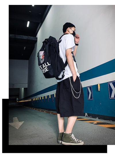Mochila Escolar de Gran Capacidad Estilo Urbano para Viajes - Image 10