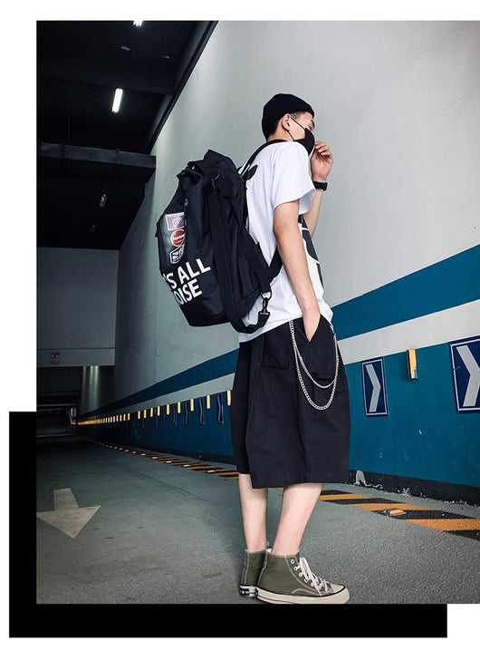 Mochila Escolar de Gran Capacidad Estilo Urbano para Viajes - Image 10