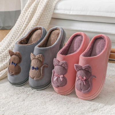 Pantuflas de Pareja Cómodas de Algodón Suave Antideslizantes - Image 2