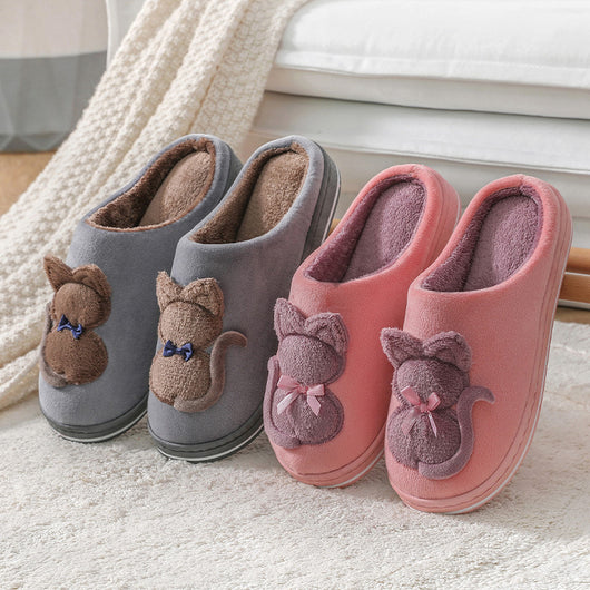 Pantuflas de Pareja Cómodas de Algodón Suave Antideslizantes - Image 2