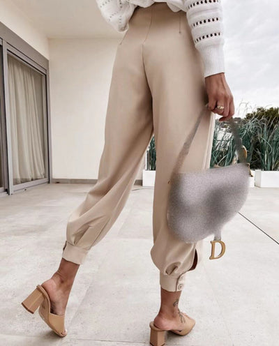 Pantalones Harem Casuales de Nueve Puntos - Image 3