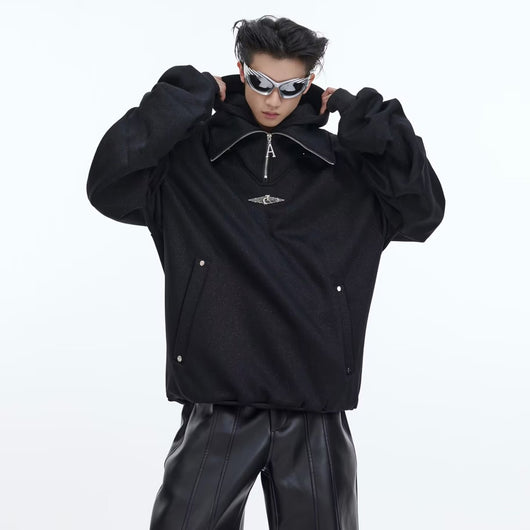 Sudadera Hoodie con Cuello Doble Acolchado - Image 3