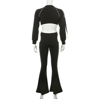 Jumpsuit Largo Bordado con Mangas Largas - Image 10