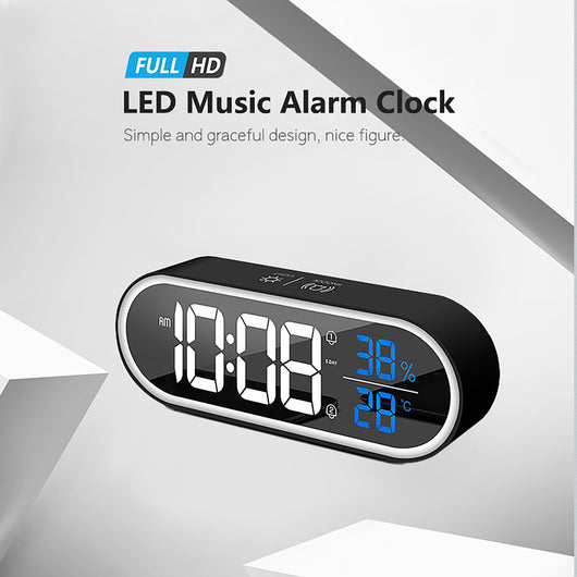 Reloj Espejo LED Musical con Control de Volumen Ajustable - Image 10