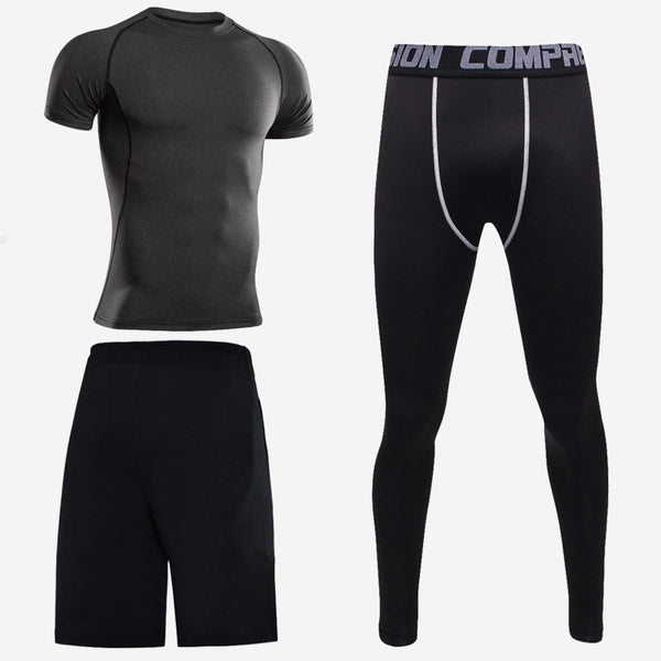 Conjunto Deportivo de 3 Piezas para Hombre - Playera Manga Corta - Image 3