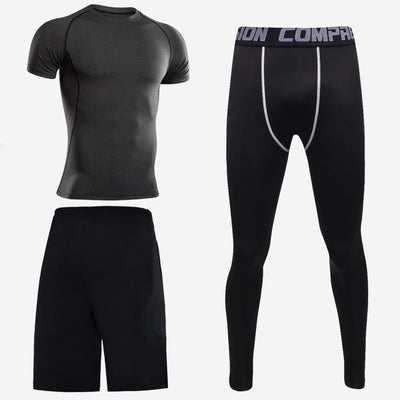 Conjunto Deportivo de 3 Piezas para Hombre - Playera Manga Corta - Image 3