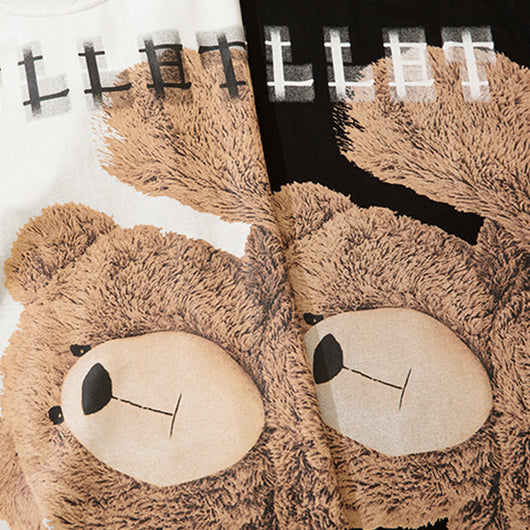 Camiseta de Manga Corta con Estampado de Oso para Hombre - Image 4