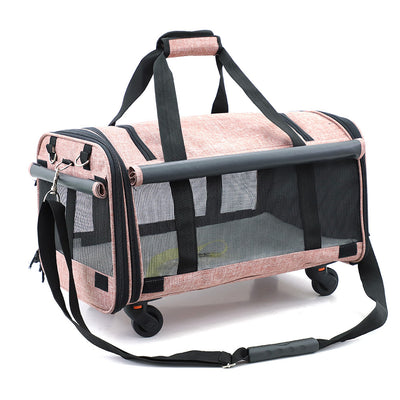 Bolsa de Transporte Plegable con Ruedas para Gatos - Image 6