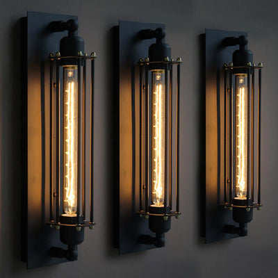 Lámpara de Pared Estilo Industrial Hierro Forjado Retro