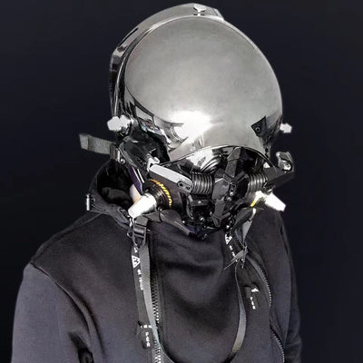 Casco Luminiscente de Rol Mecánico - Diseño Futurista de Ciencia Ficción - Image 9