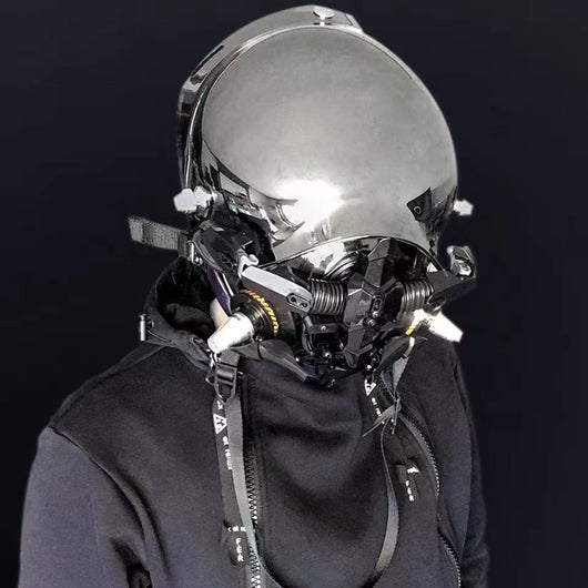 Casco Luminiscente de Rol Mecánico - Diseño Futurista de Ciencia Ficción - Image 9