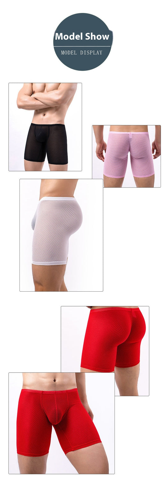 Boxers Hombre Diseño Convexo U-Type Malla Transpirable - Image 13