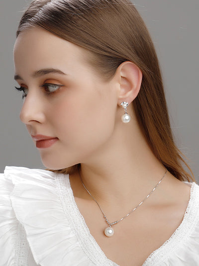 Aretes de Perla con Borla en Plata Esterlina para Mujer - Image 2