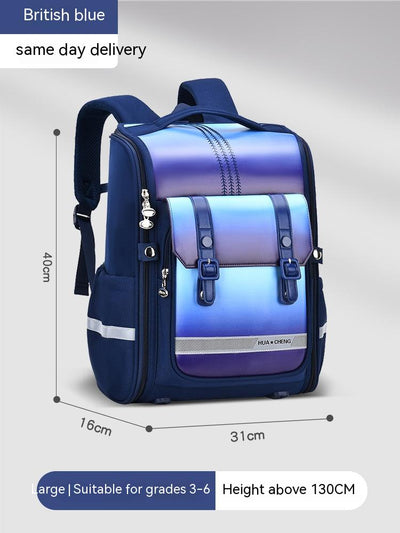 Mochila Escolar Ergonómica de Gran Capacidad con Protección Dorsal para Primaria - Image 16
